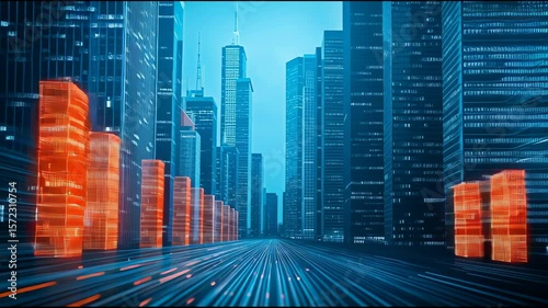 Fiber optic cables bring internet to cities.