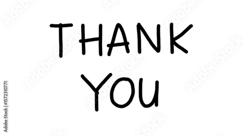 Hand Drawn Thank You Doodle Animation