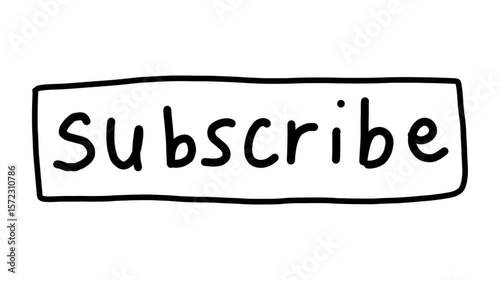 Hand Drawn Subscribe Doodle Animation