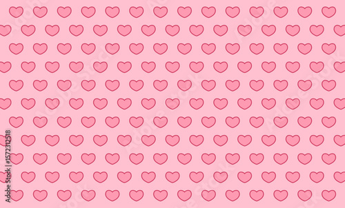 seamless pattern with pink hearts