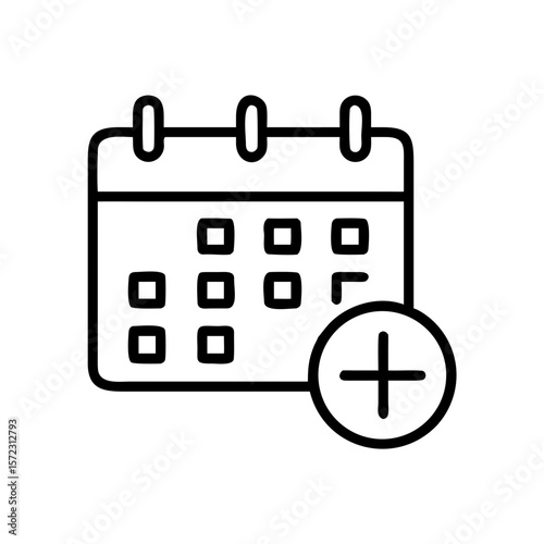 Calendar Date & Schedule Icon: Time, Planning & Event Management