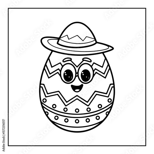hand drawn coloring pages isolated on white background