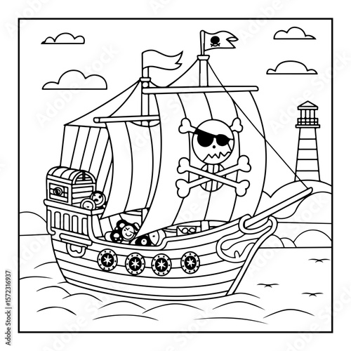 hand drawn coloring pages isolated on white background