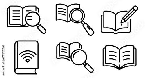 Education & Research Icons: Learning, Study & Knowledge