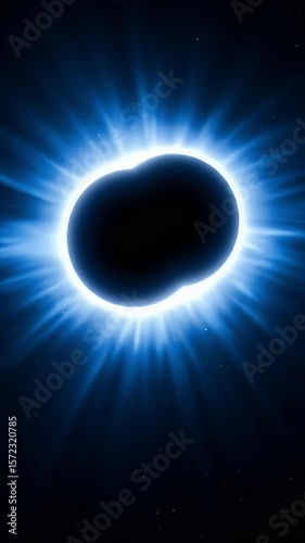 Abstract Background Two Blue Galaxy Night Stars Sky Lights