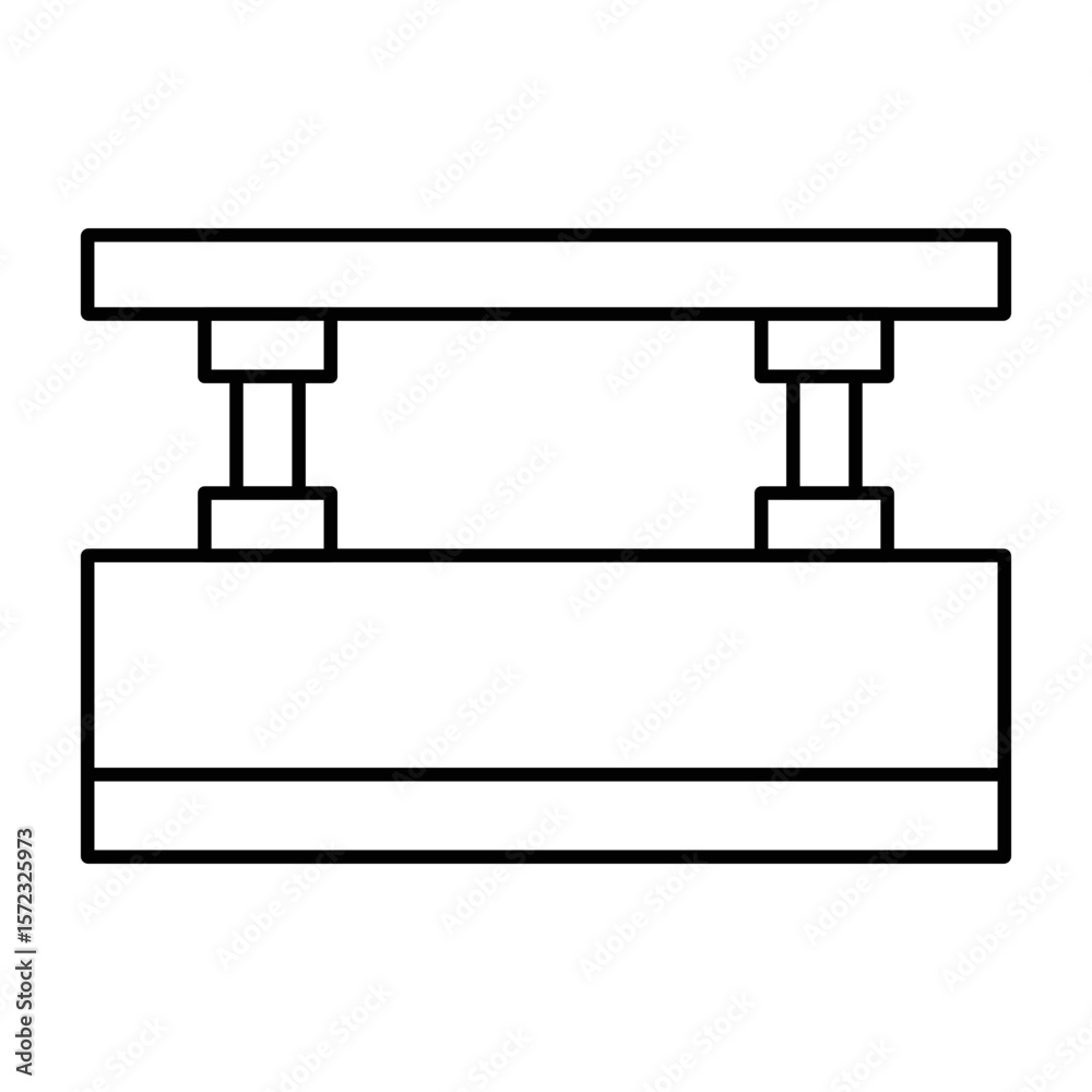 Skate Rail Icon Vector Skate Rail Icon Vector