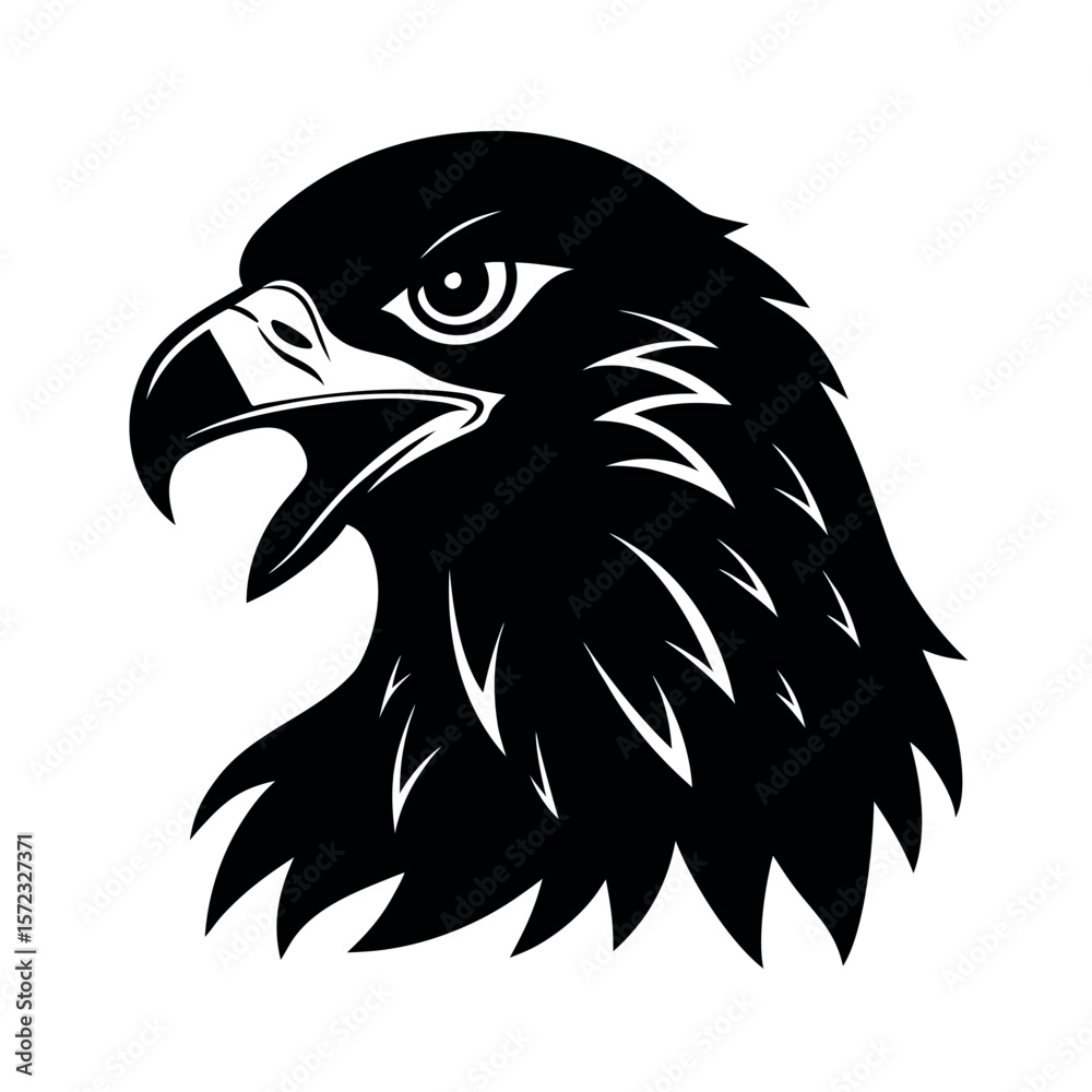 Obraz premium Booted Eagle Angry Face Clipart