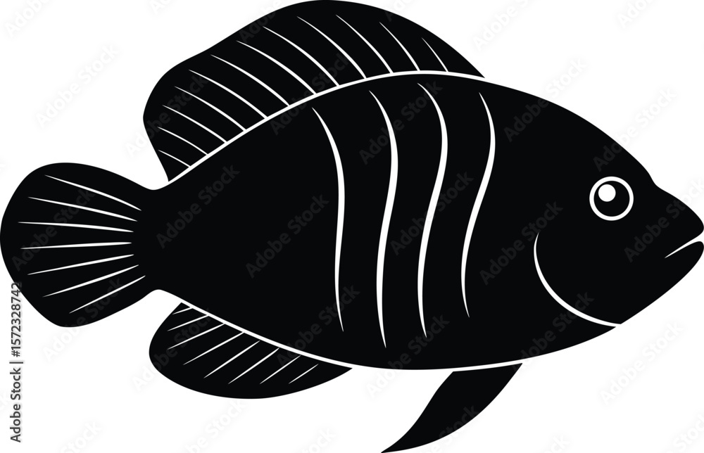 Obraz premium vector illustration of a fish