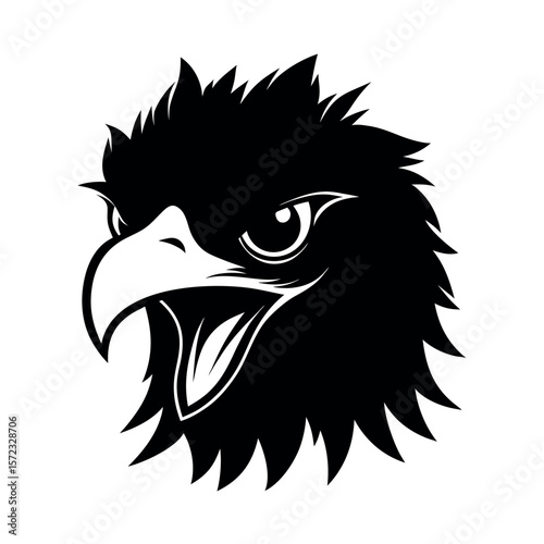 Northern Caracara Angry Illustration