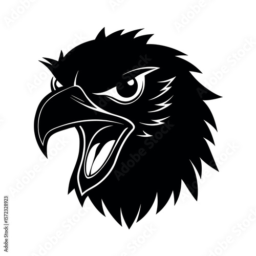 Southern Caracara Angry Face Art
