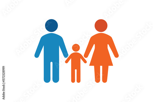 Family holding hands keep the bond supportive connection vector art illustration