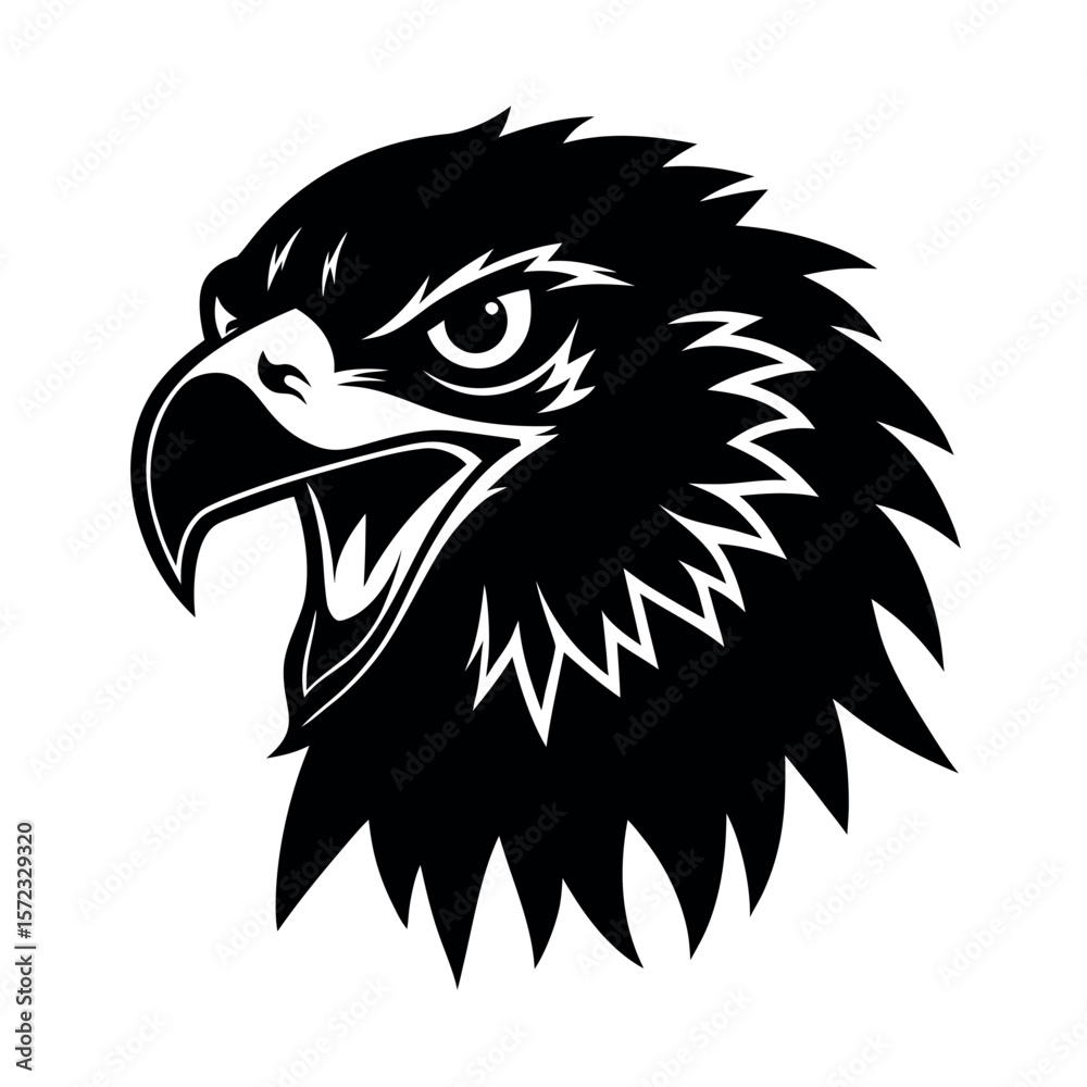 Obraz premium Steppe Eagle Angry Character