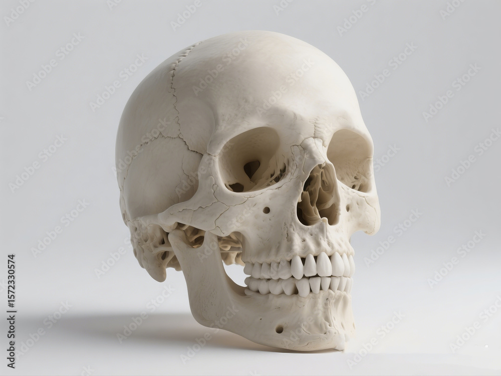 Naklejka premium Human Skull – 3D Medical Anatomy Model