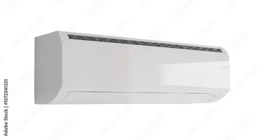 custom made wallpaper toronto digitalModern Wall-Mounted AC Unit with Minimalist Design Against White Background, Symbolizing Efficiency, Comfort, and Contemporary Climate Control