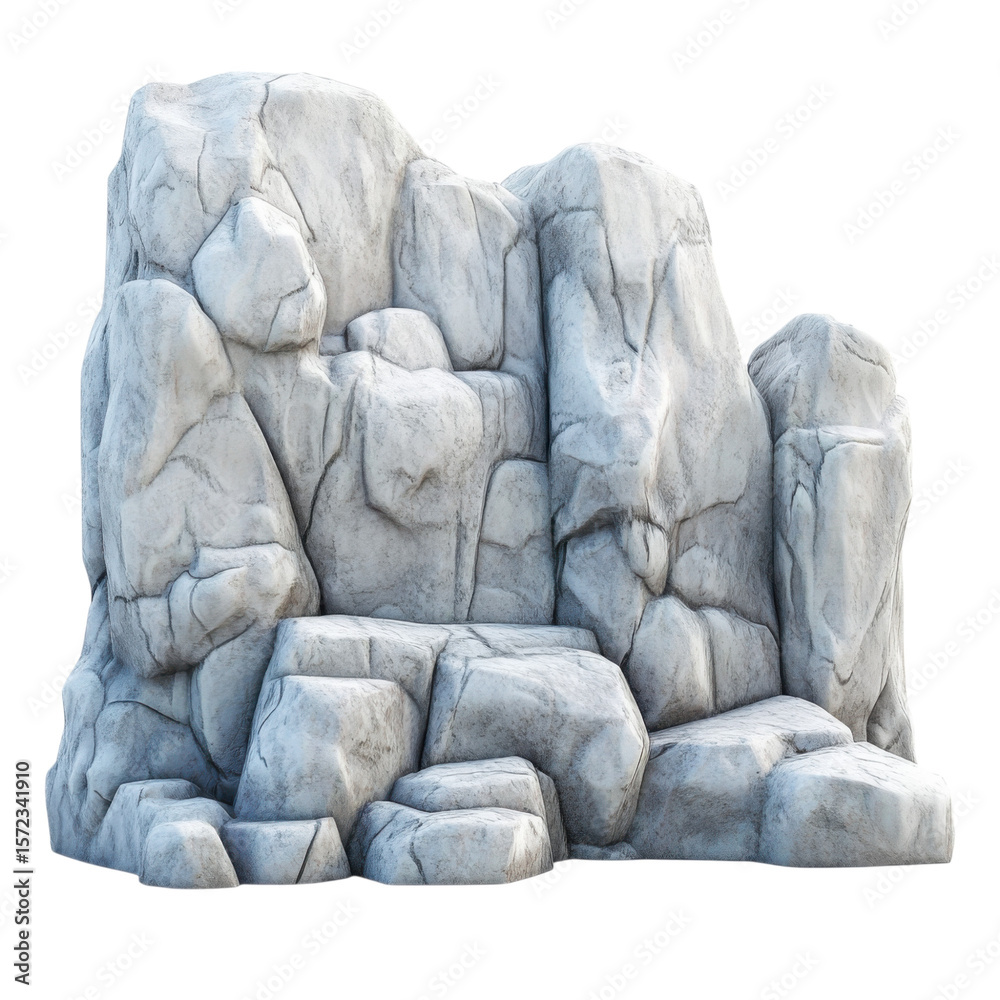 Obraz premium Cliff isolated on transparent background