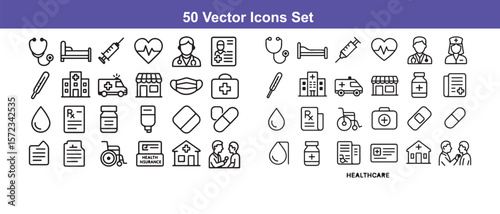  Vector Icons Set: Beauty and Cosmetics