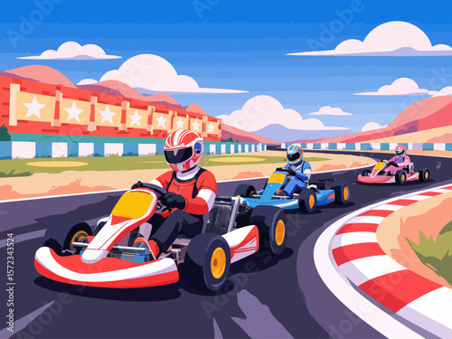  Go kart racing game competition