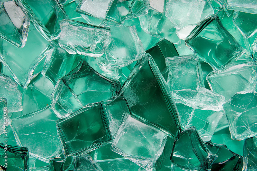 Obraz premium Background of recycle pieces of broken glass