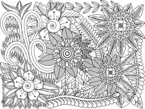 Flowers Coloring Pages For Adultes