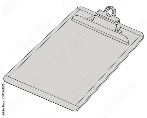 Vector illustration of clipboard with transparency for various design projects and creative use