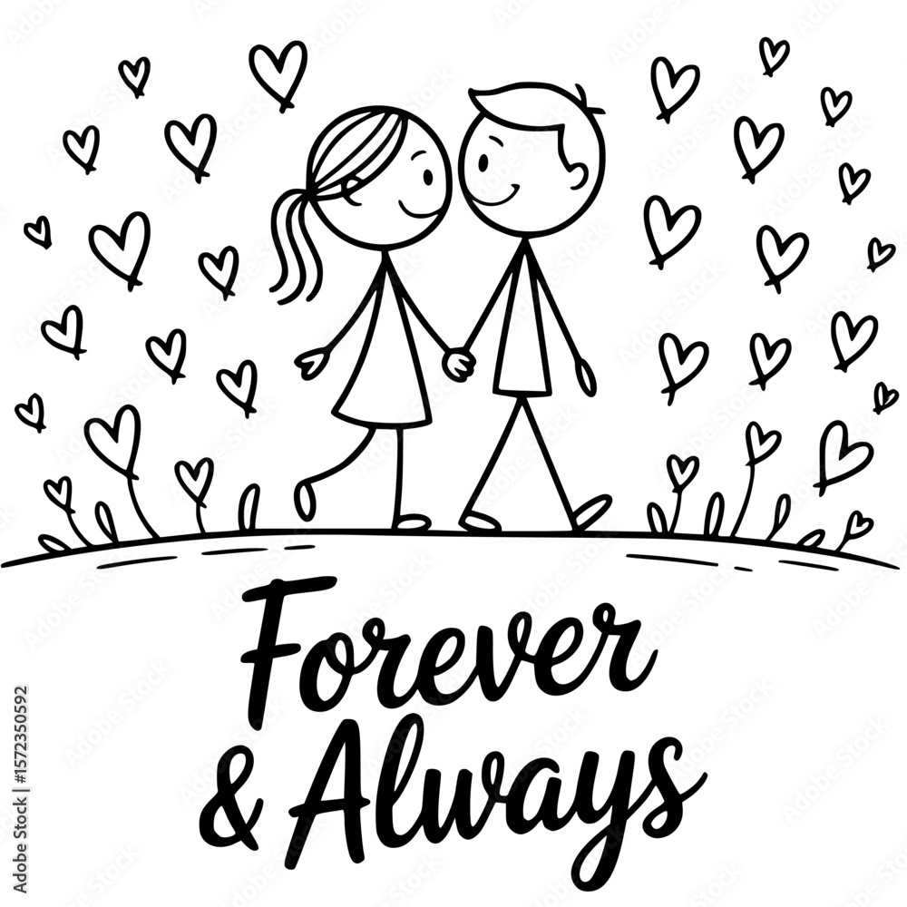 Romantic Journey Heart Balloons Wedding Carriage Vector Graphics