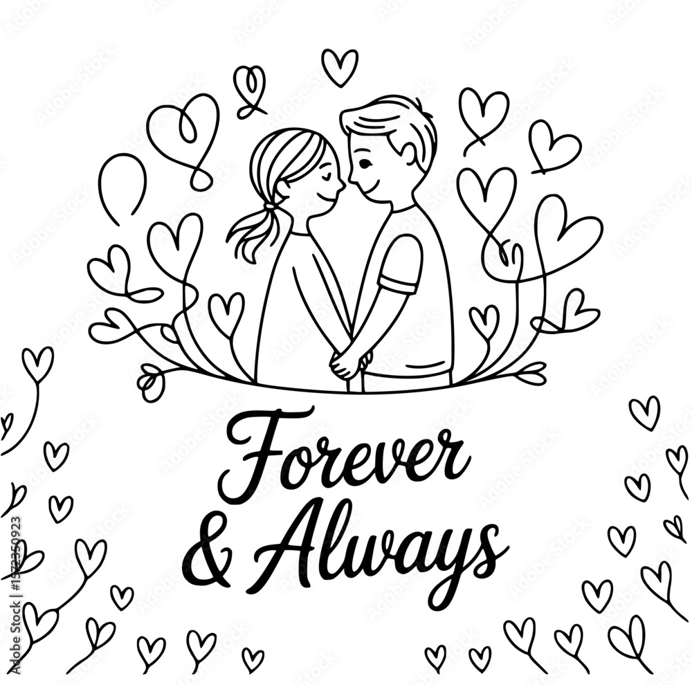Bridal Veil Romantic Journey Dancing Couple Vector Graphics