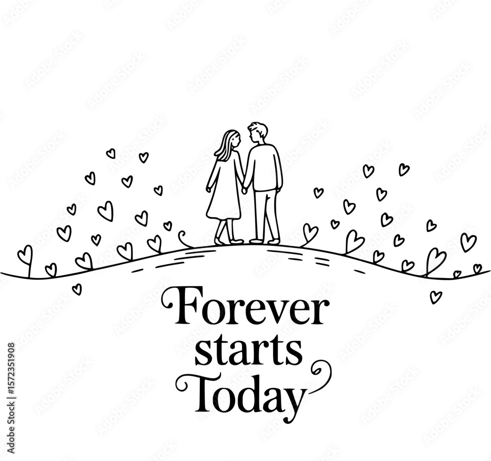 Honeymoon Trip Romantic Bench Engagement Ring Vector Graphics