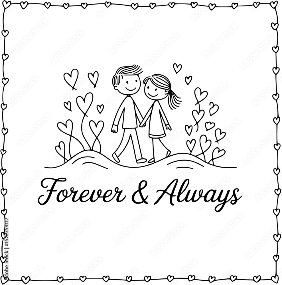 Couple Goals Vector Love Illustration Art Vector Wedding Drawing Vector Vector Graphics