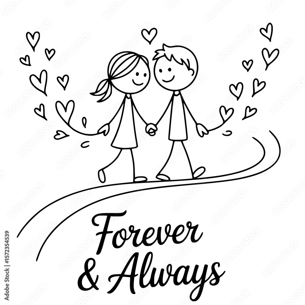Groom Bowtie Happy Couple Romantic Bench Vector Graphics