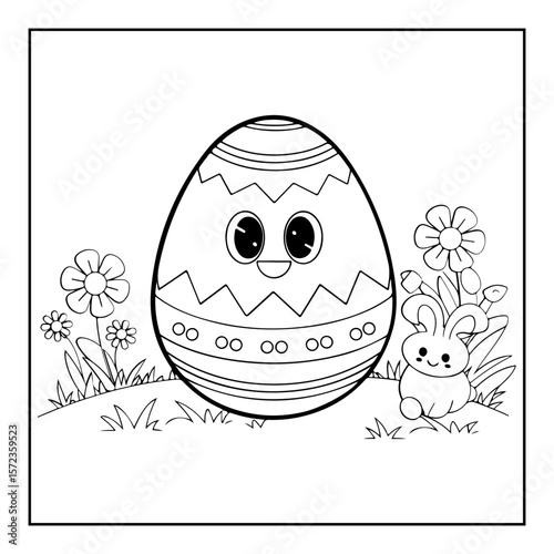 funny easter egg coloring pages