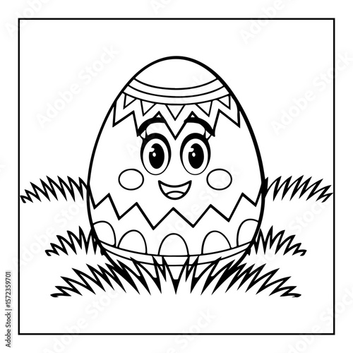 funny easter egg coloring pages