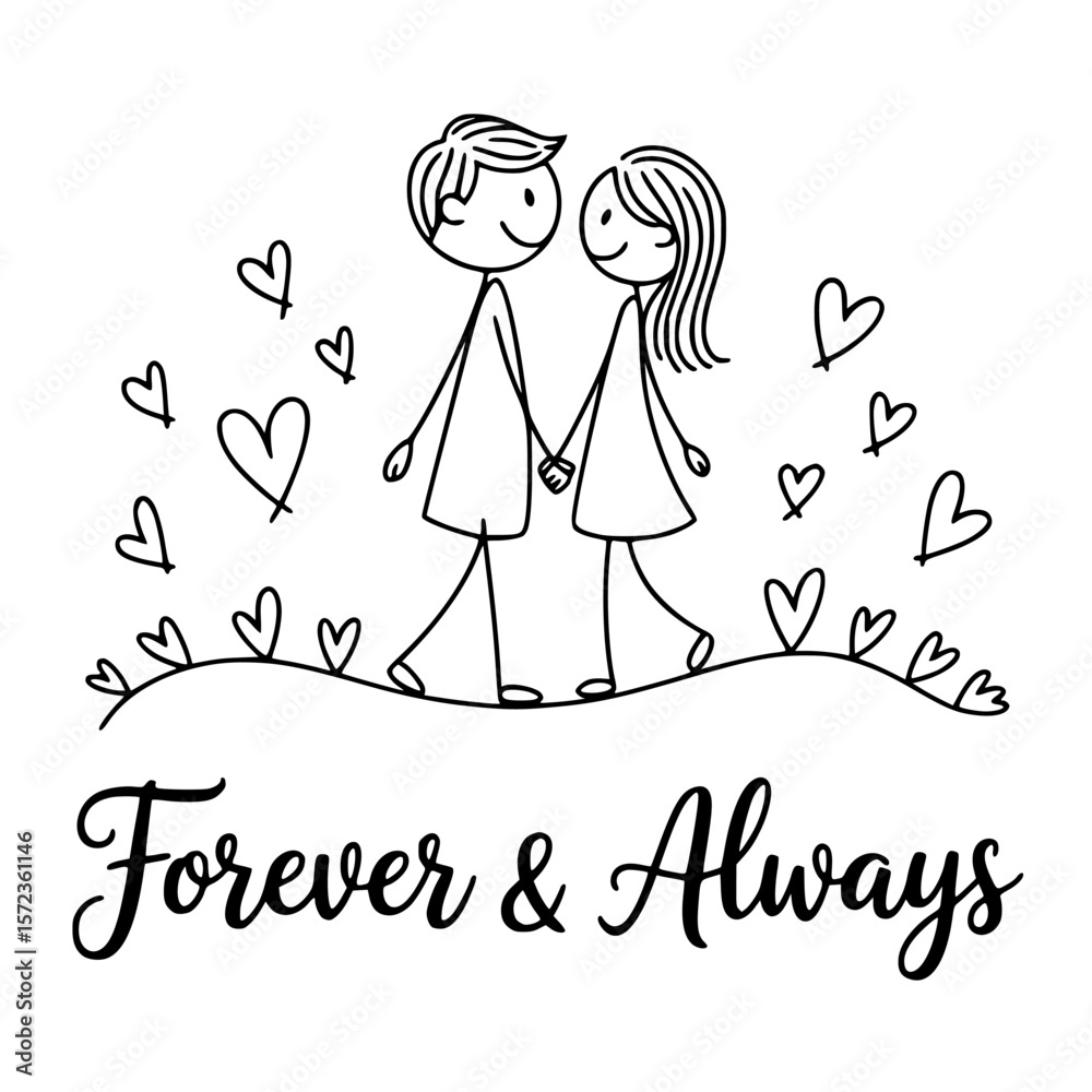 Kiss Moment Bridal Hair Sunset Lovers Vector Graphics