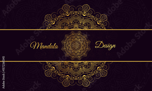 Ornamental Mandala Design with Golden Touch – Elegant Vector Style