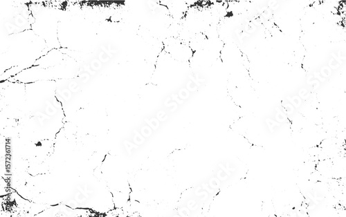 White surface with black cracked texture and scattered dots vector