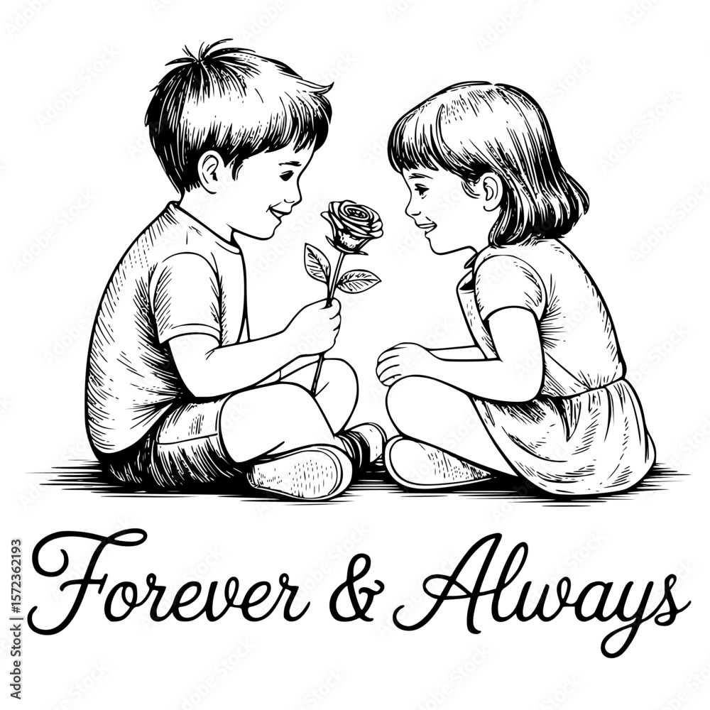 Romantic Embrace Romantic Bicycle Groom Suit Vector Graphics