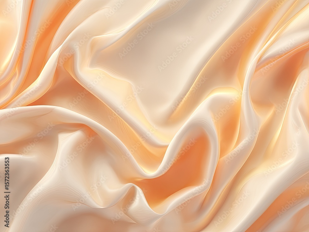 Obraz premium Soft Peach Fabric with Subtle Woven Design