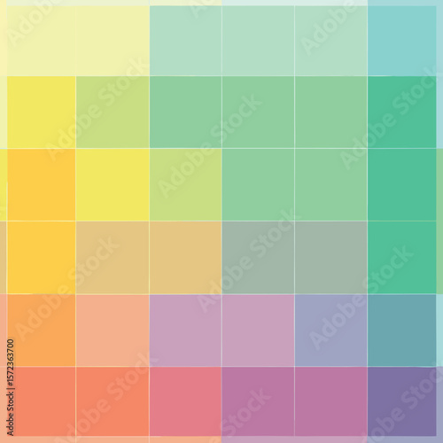 Abstract color palette displaying a graded array of smooth transitions and varied tones