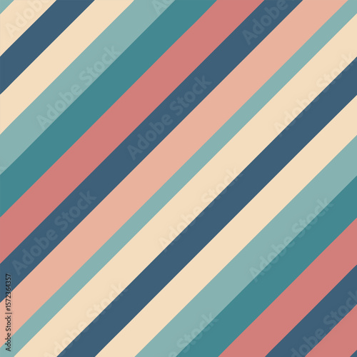 Colorful diagonal stripes pattern design featuring smooth transitions and a retro style for backgrounds.