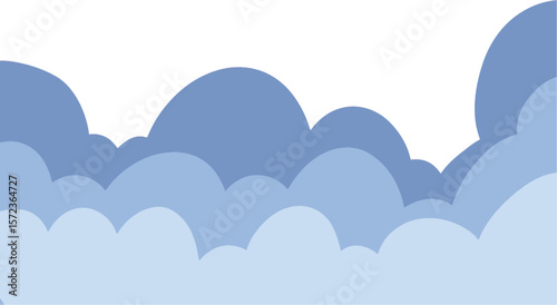 Cloudscape A Serene Composition of Cumulus Clouds in a Blue Sky