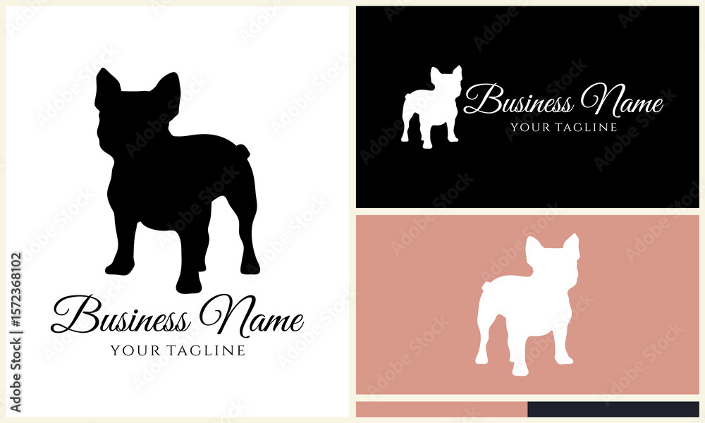 Obraz premium French Bulldog Logo Design.
