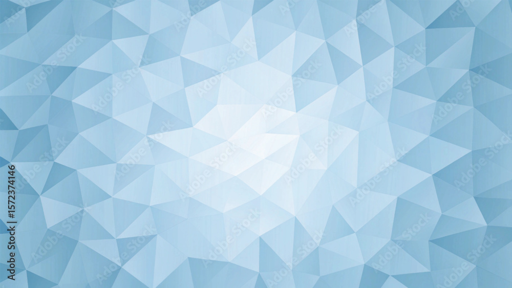 Fototapeta premium Abstract blue background with a geometric triangle pattern, perfect for a futuristic or mosaic-style design wallpaper