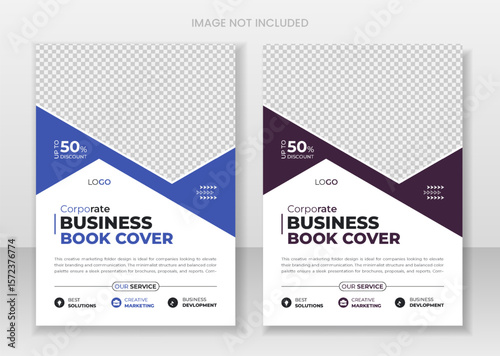 Corporate Branding Book Cover Layout and corporate company profile design for annual report 