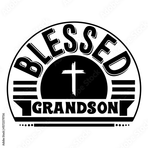 Blessed grandson SVG Design
