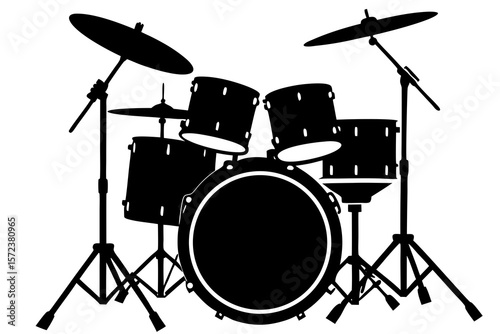 drum kit on stage