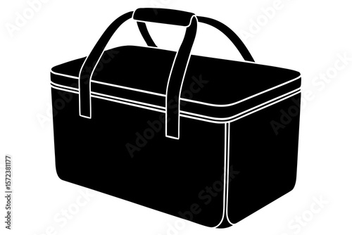 Travel Duffle Bag Vector Icon Illustration