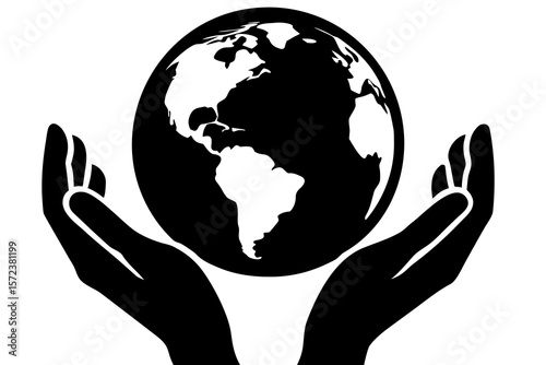 hands holding earth