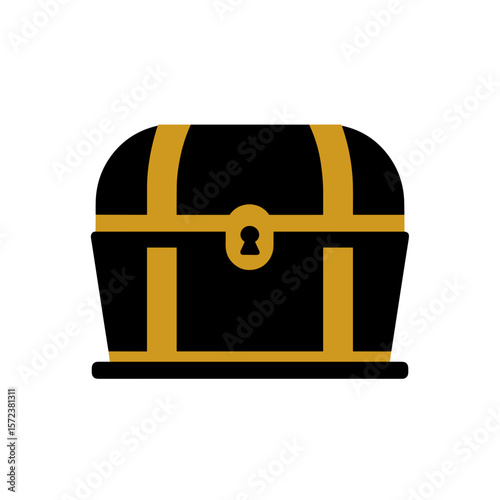 Vector Icon, Golden Chest