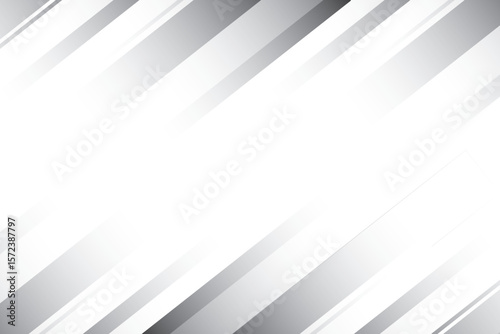 Abstract white and gray diagonal geometric shapes background