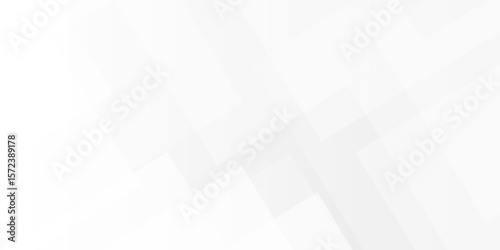 White and gray overlap triangle geometric technology pattern. minimal rectangle randomly arranged white lines transparent background layers overlapping presentation design.