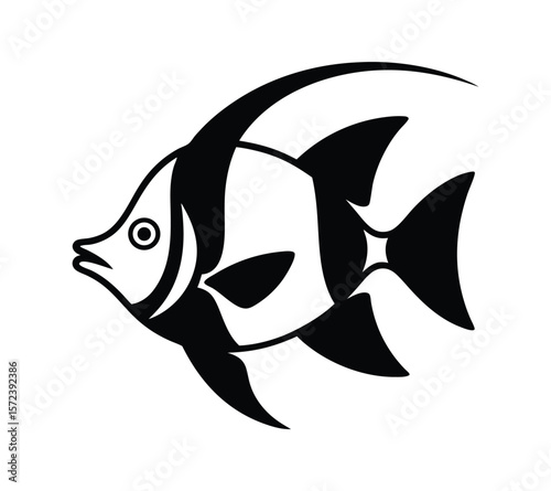 Exotic Fish Silhouette Collection Vector Icons for Marine and Pet Themes